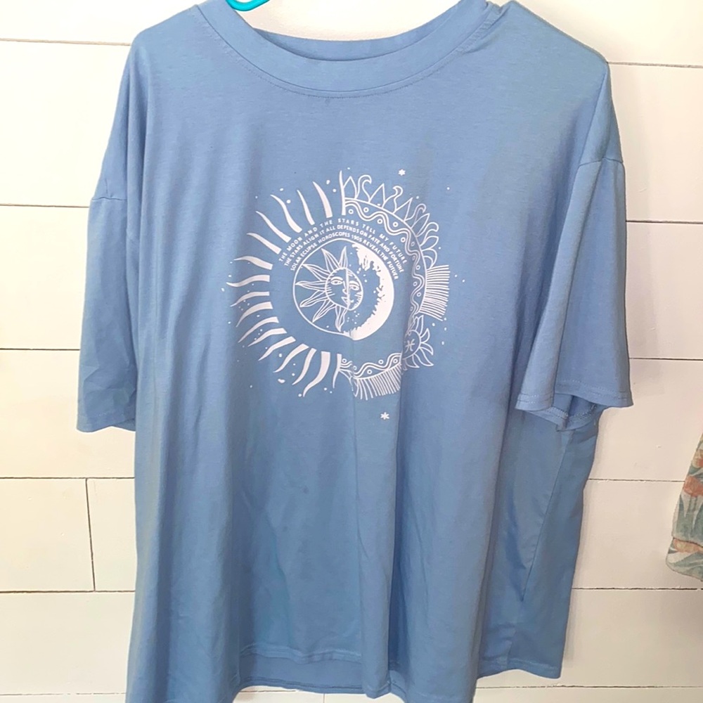 Oversized Romwe Sun and Moon Shirt